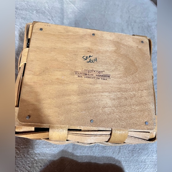 Longaberger Card File Baskets (Set of 2) with Basket protecters and Dividers EUC - Picture 5 of 8
